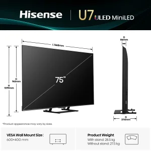Телевізор Hisense 75U7Q UA