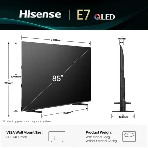 Телевізор Hisense 85E7Q UA