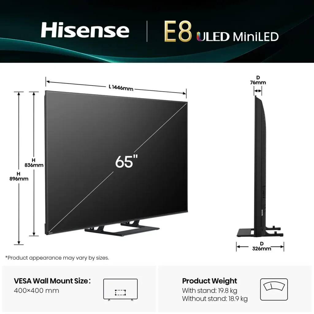 Телевізор Hisense 65E8Q UA