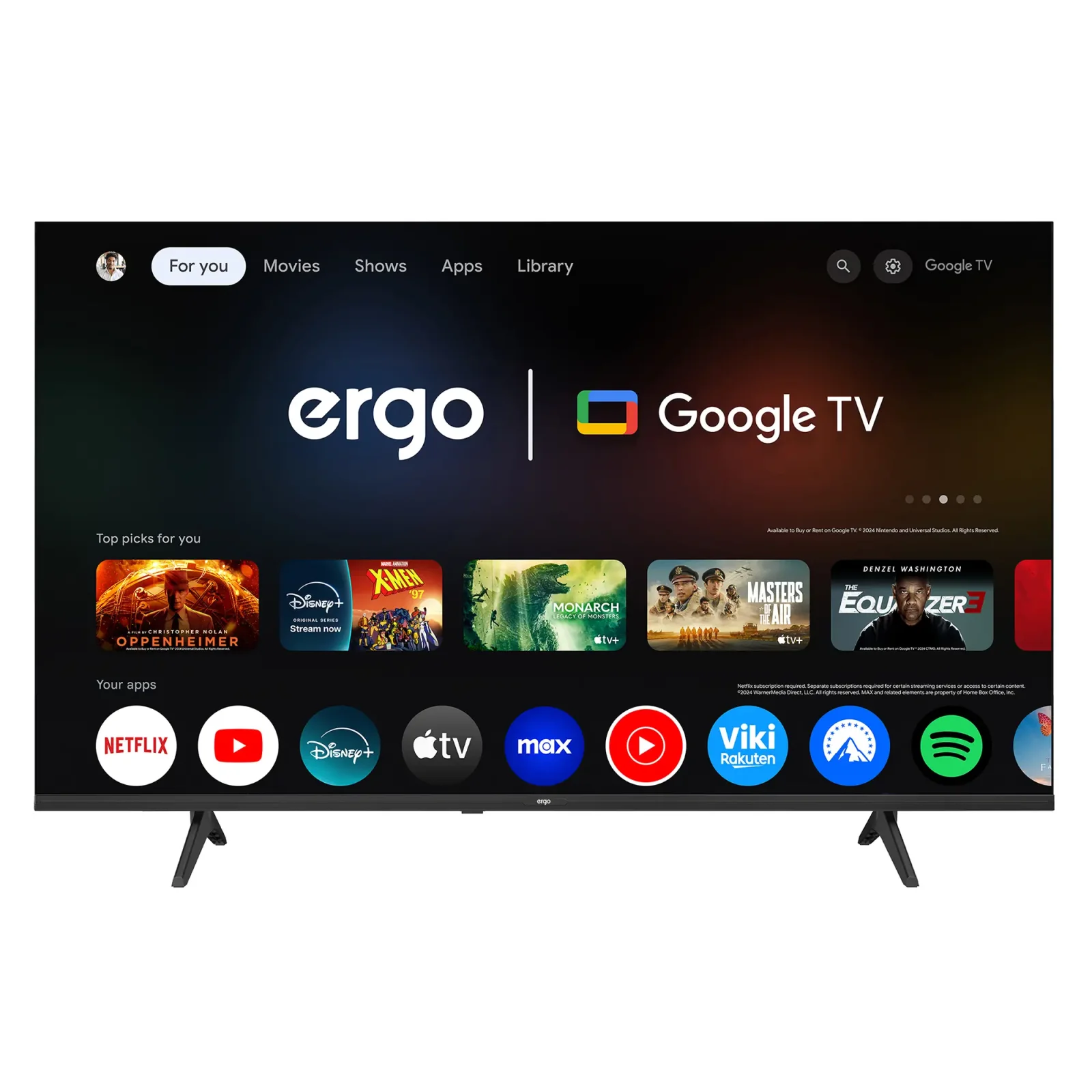 Телевізор ERGO 55JUQ7500 UA