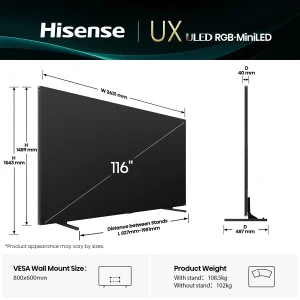 Телевізор Hisense 116UXQ UA