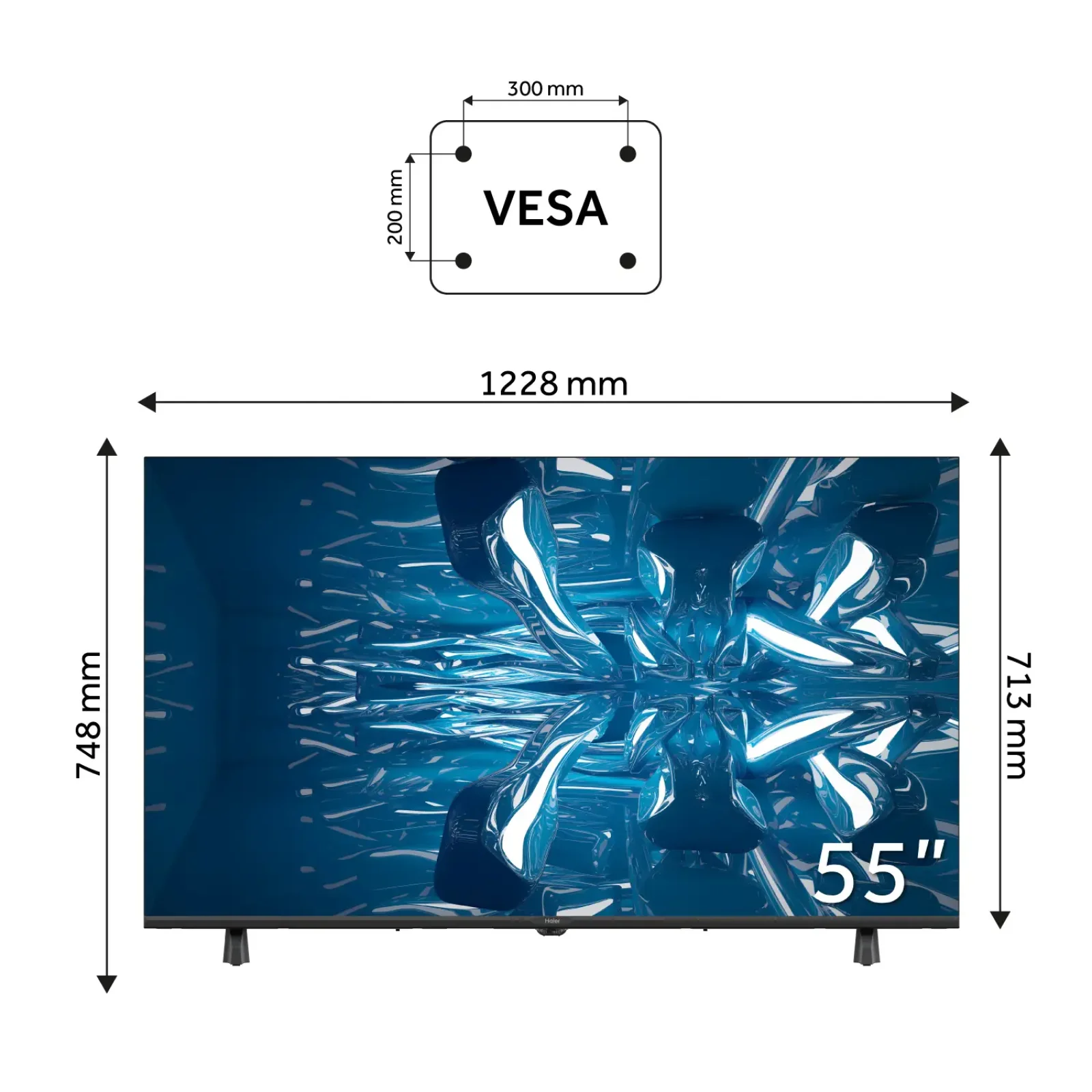 Телевизор Haier H55K85FUX UA