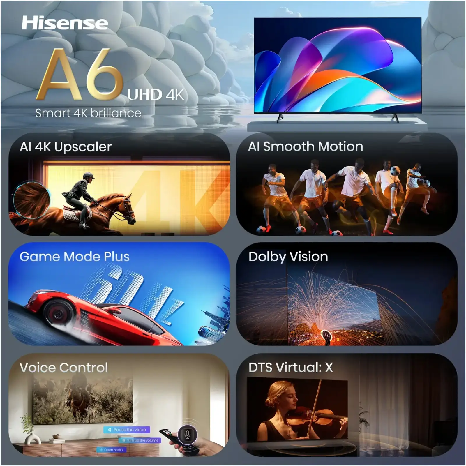 Телевизор Hisense 43A6S UA