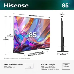 Телевизор Hisense 85E7S UA
