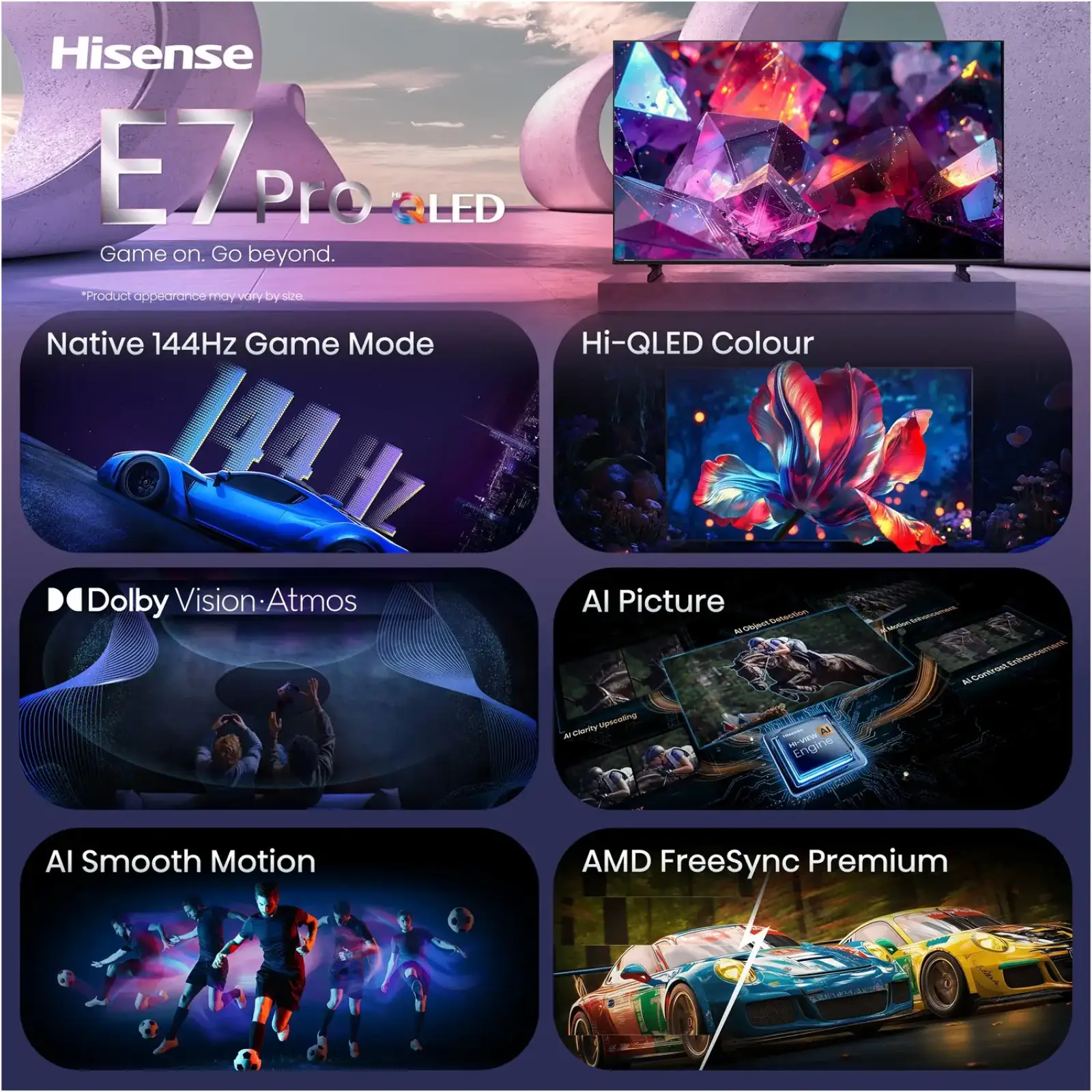 Телевізор Hisense 43E7S PRO UA