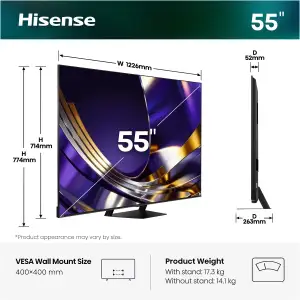 Телевізор Hisense 55U7S PRO UA