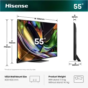 Телевизор Hisense 55UR8S UA