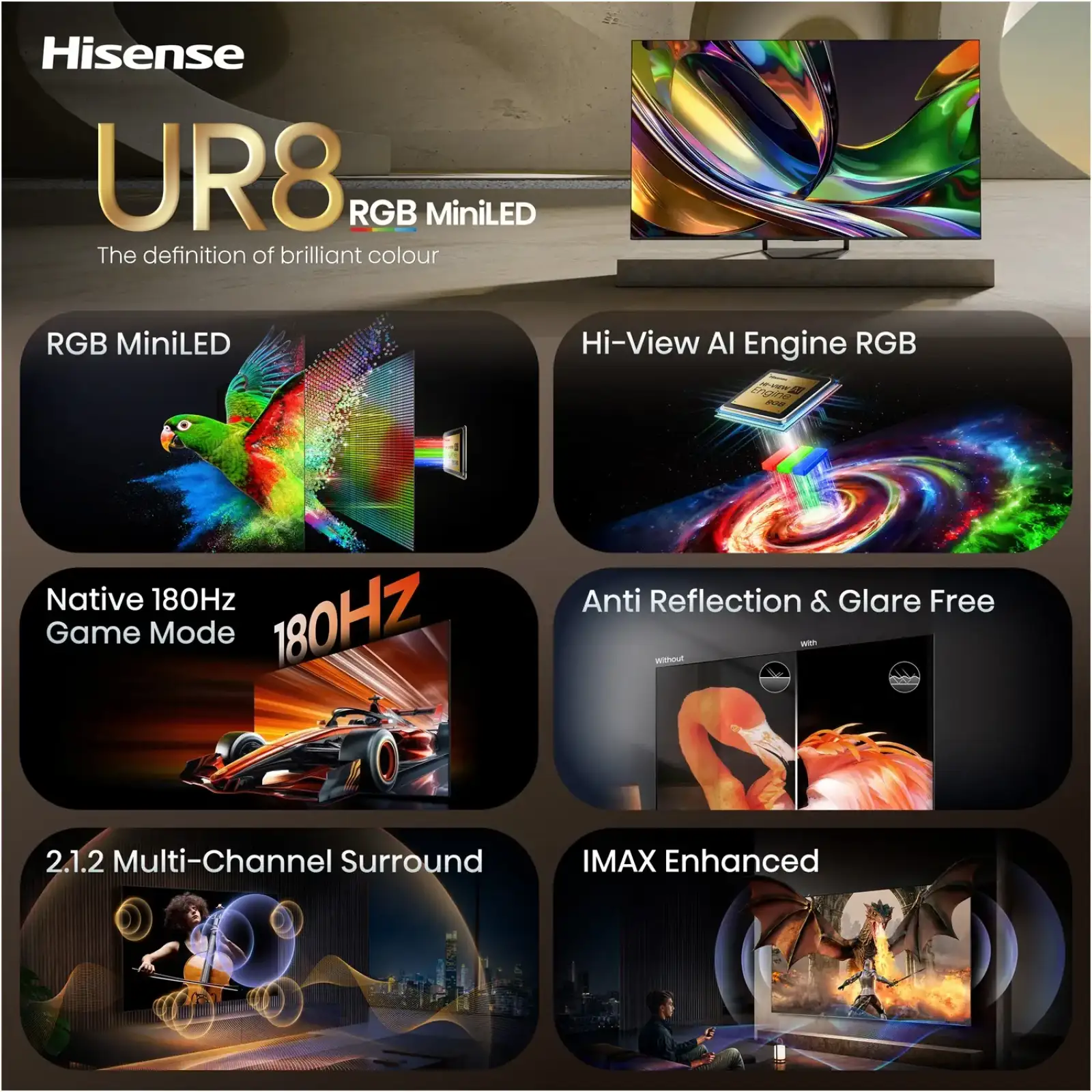 Телевизор Hisense 55UR8S UA
