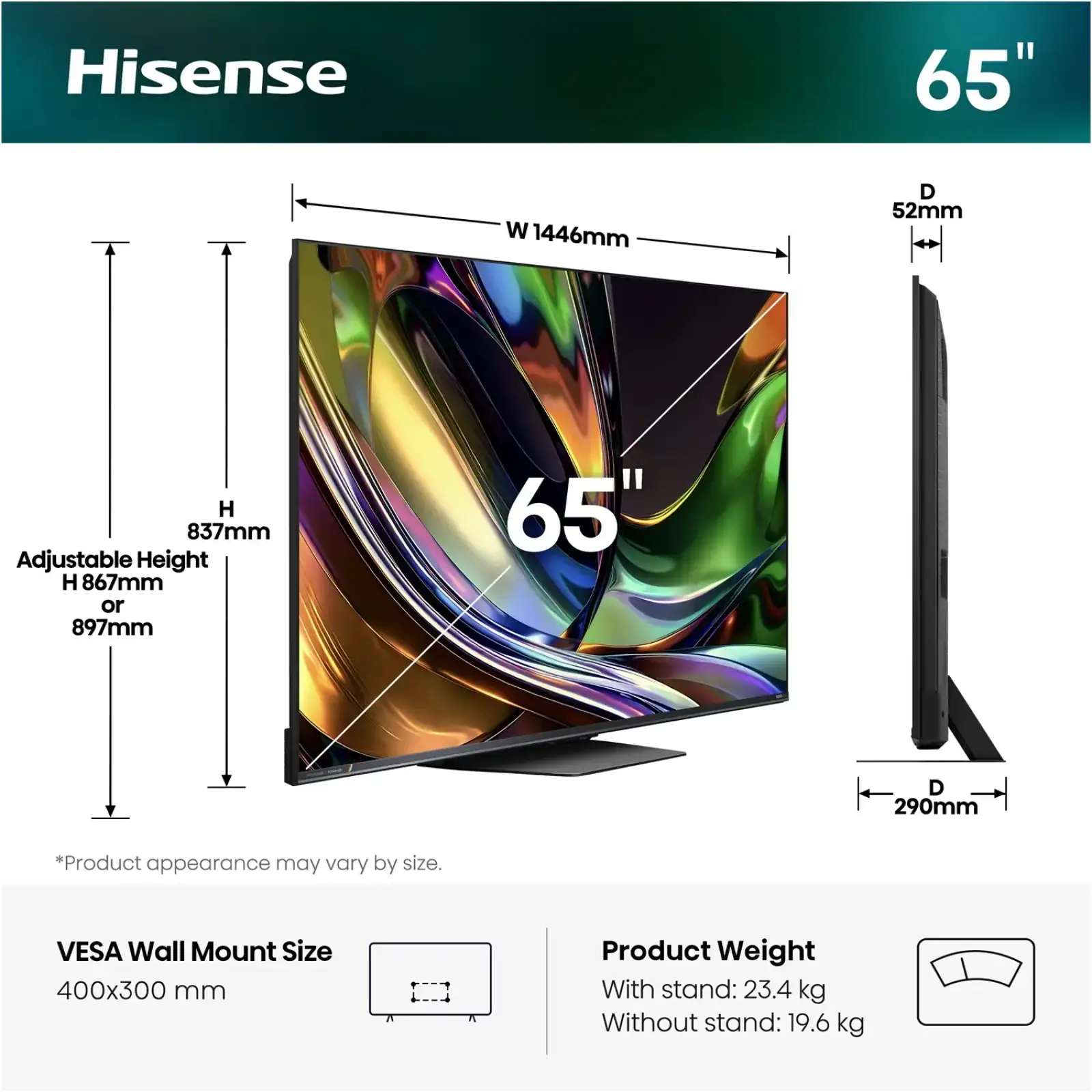 Телевизор Hisense 65UR8S UA