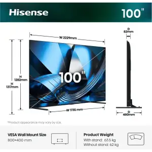 Телевизор Hisense 100U7SE UA