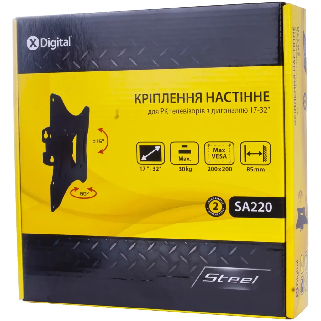 Крепеж X-DIGITAL STEEL SA220 Black UA