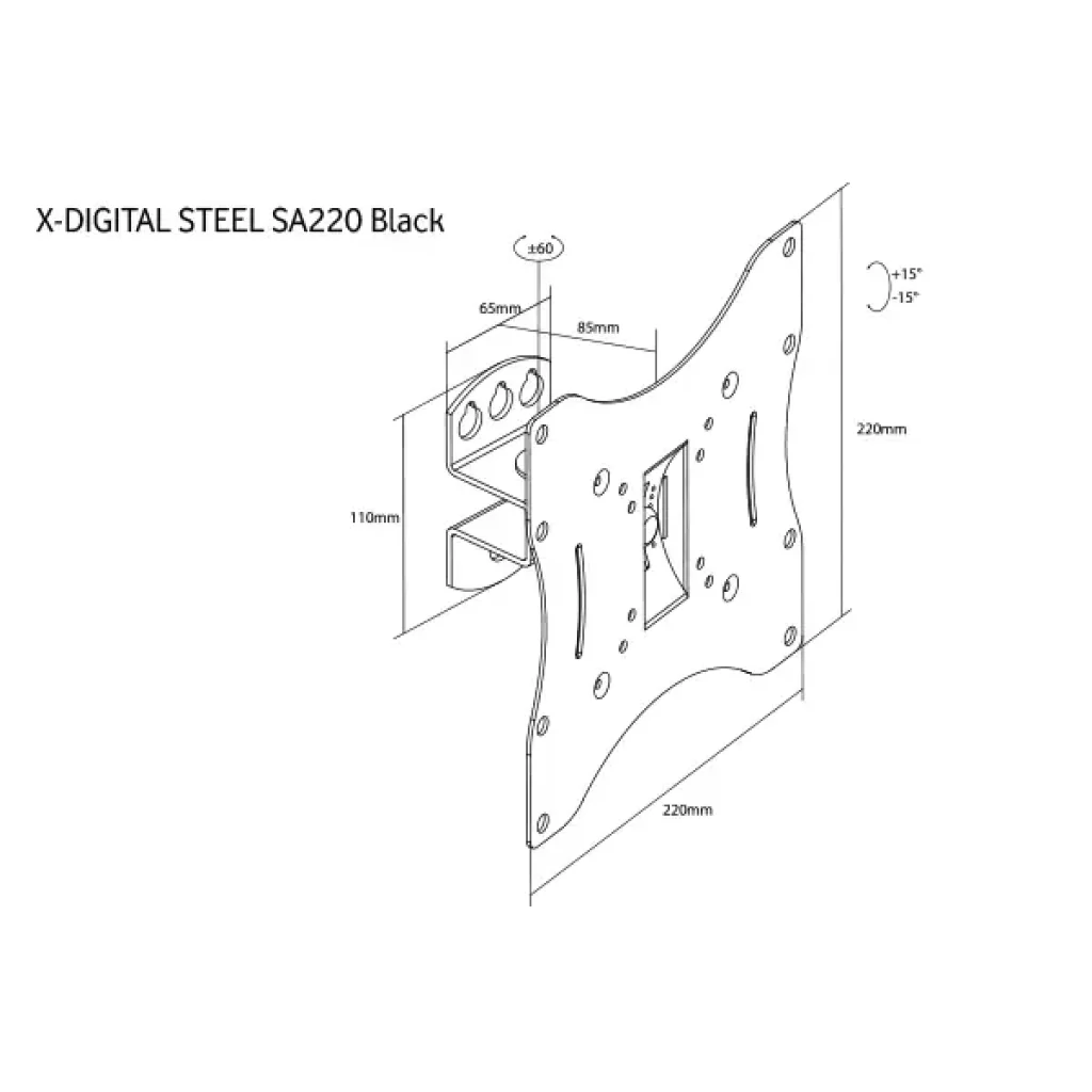 Крепеж X-DIGITAL STEEL SA220 Black UA
