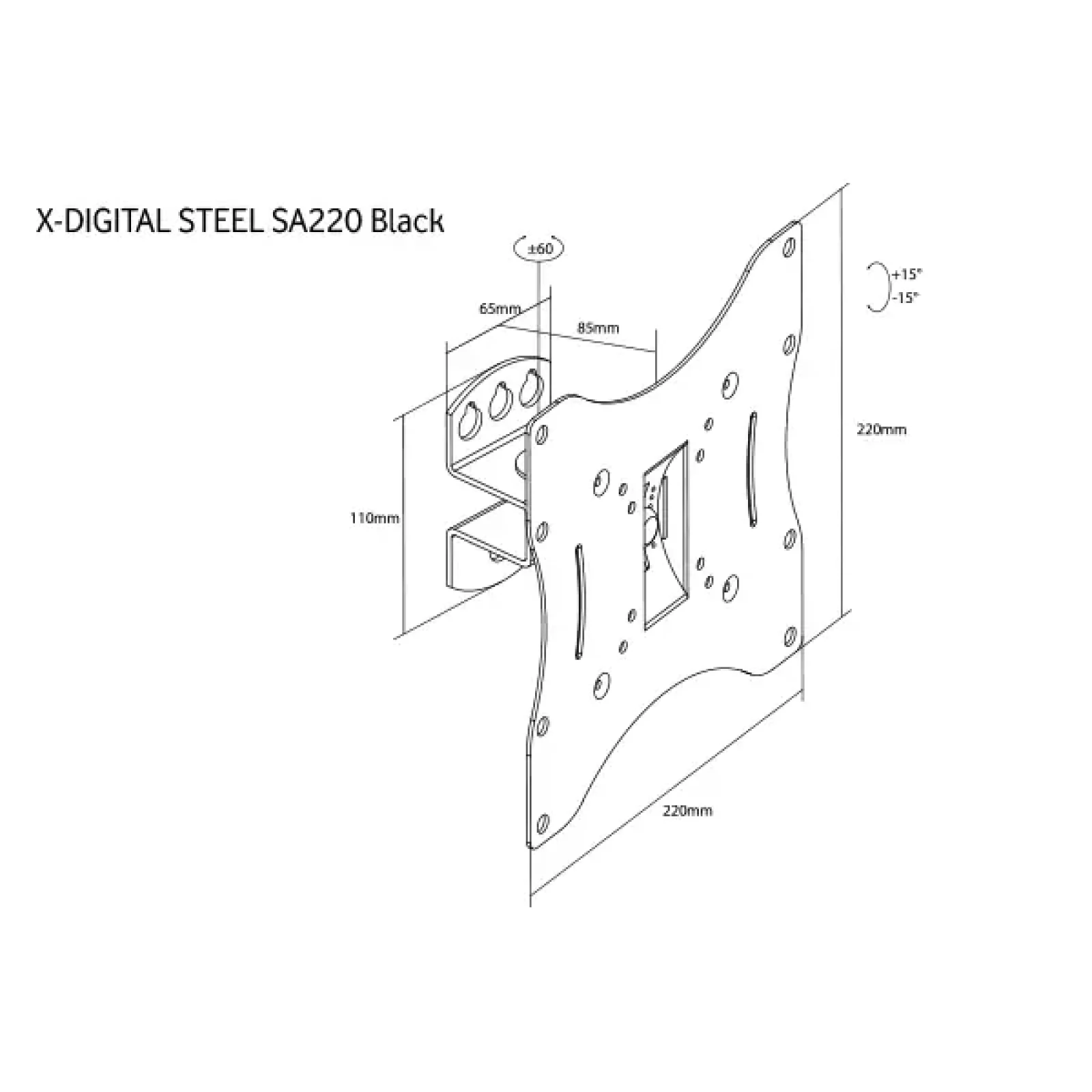Кріплення X-DIGITAL STEEL SA220 Black UA