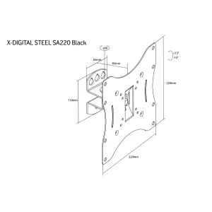 Крепеж X-DIGITAL STEEL SA220 Black UA