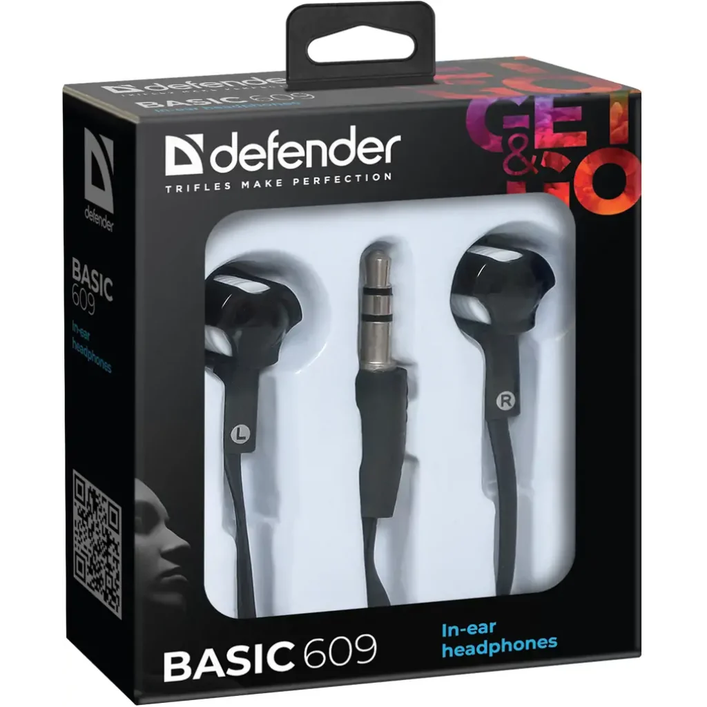 Навушники DEFENDER (63609) Basic-609 Black/white UA