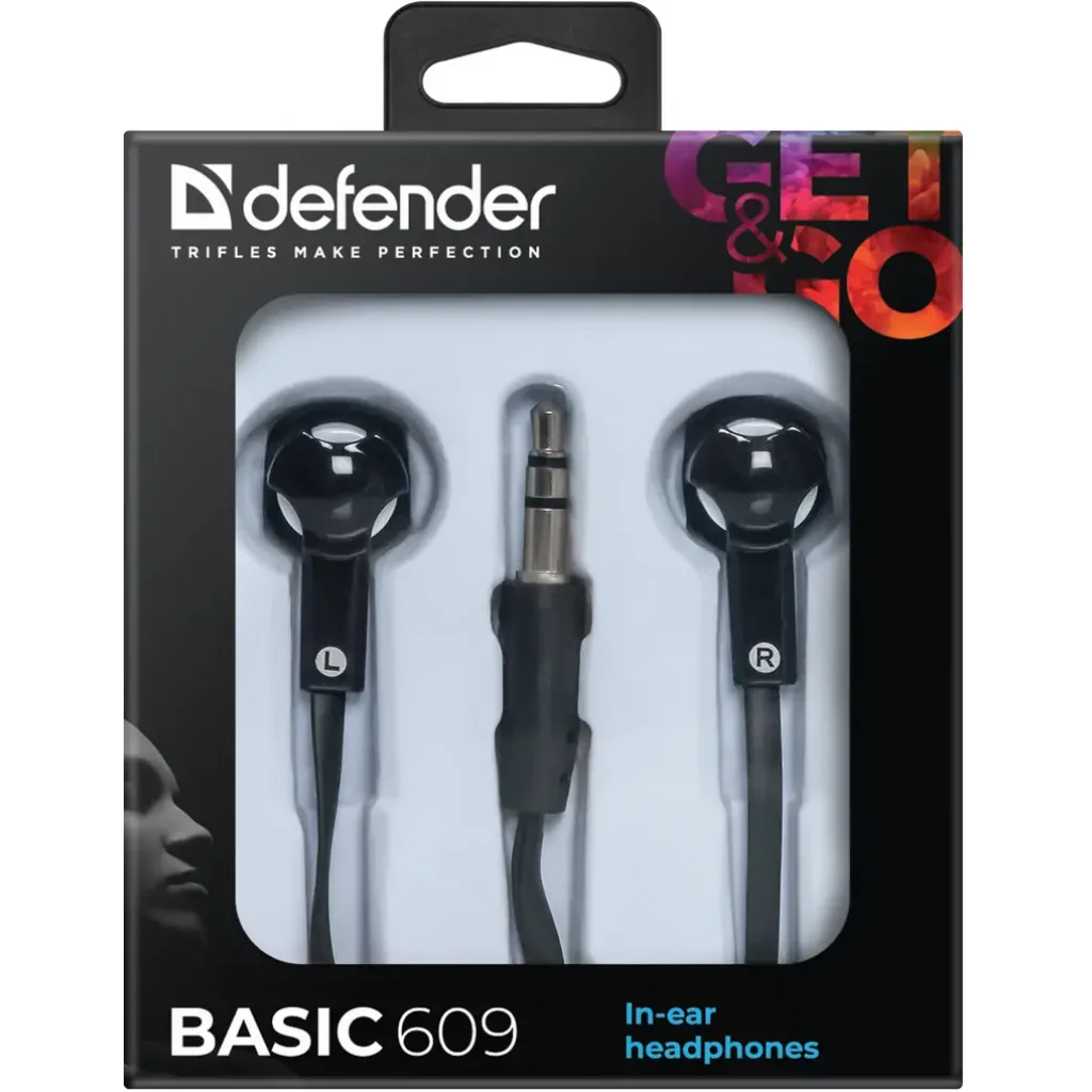 Навушники DEFENDER (63609) Basic-609 Black/white UA