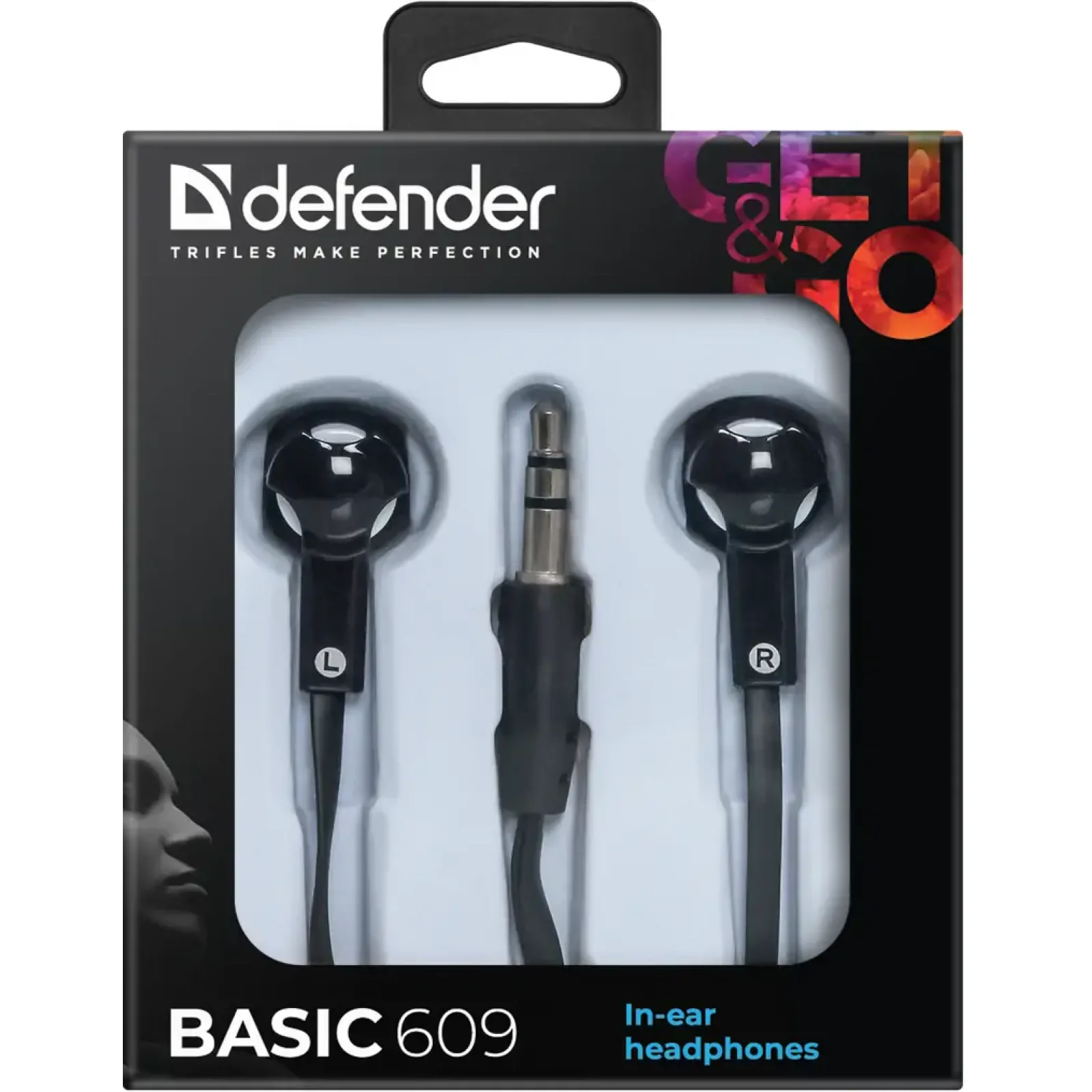 Навушники DEFENDER (63609) Basic-609 Black/white UA
