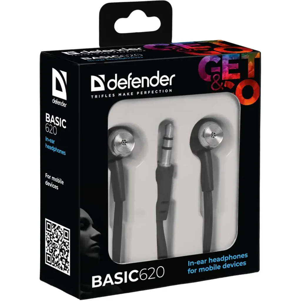Навушники DEFENDER (63620) Basic-620 Black UA