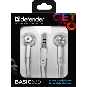 Навушники DEFENDER (63625) Basic-620 білий UA