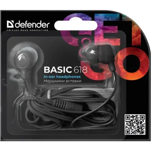 Навушники DEFENDER (63618) 1 Basic-618 Black UA