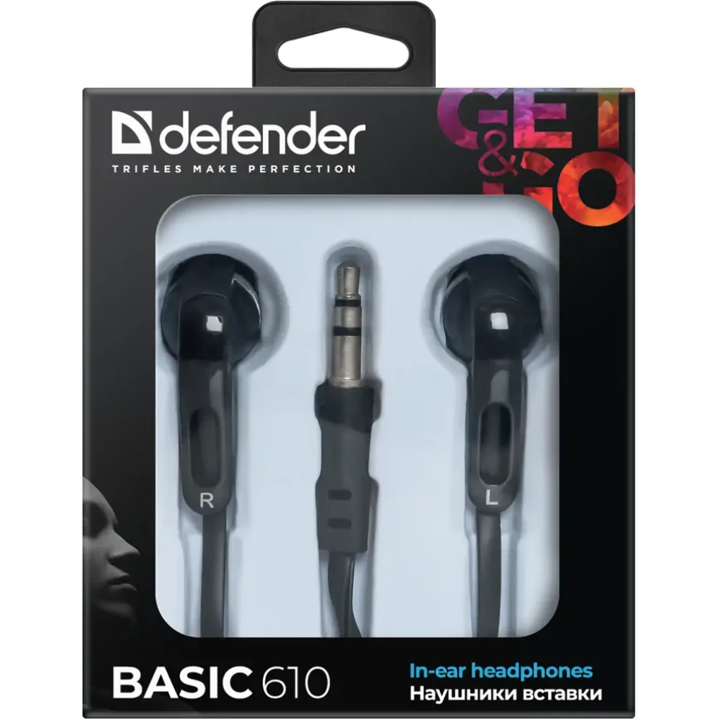 Навушники DEFENDER (63610) Basic-610 black UA