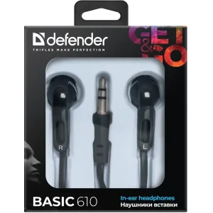 Навушники DEFENDER (63610) Basic-610 black UA