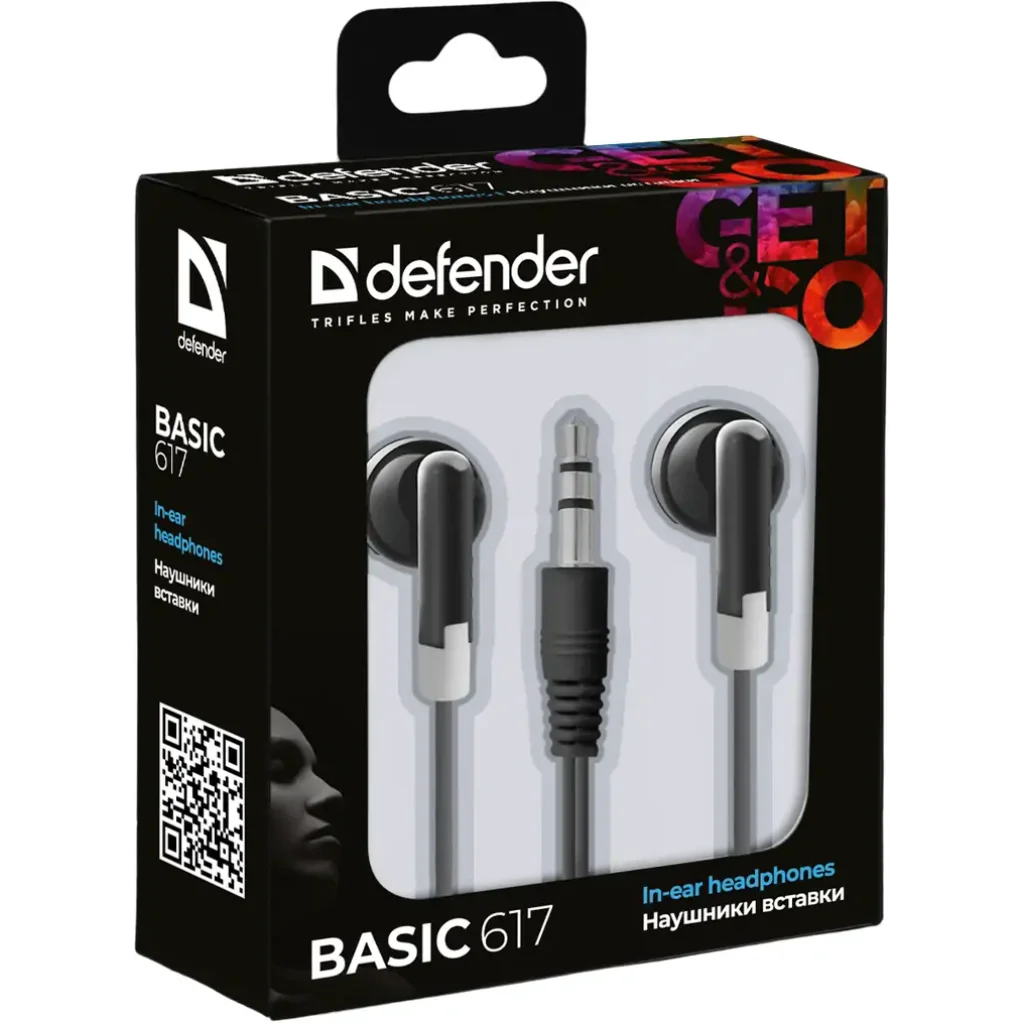 Навушники DEFENDER #1 Basic-617 чорний UA