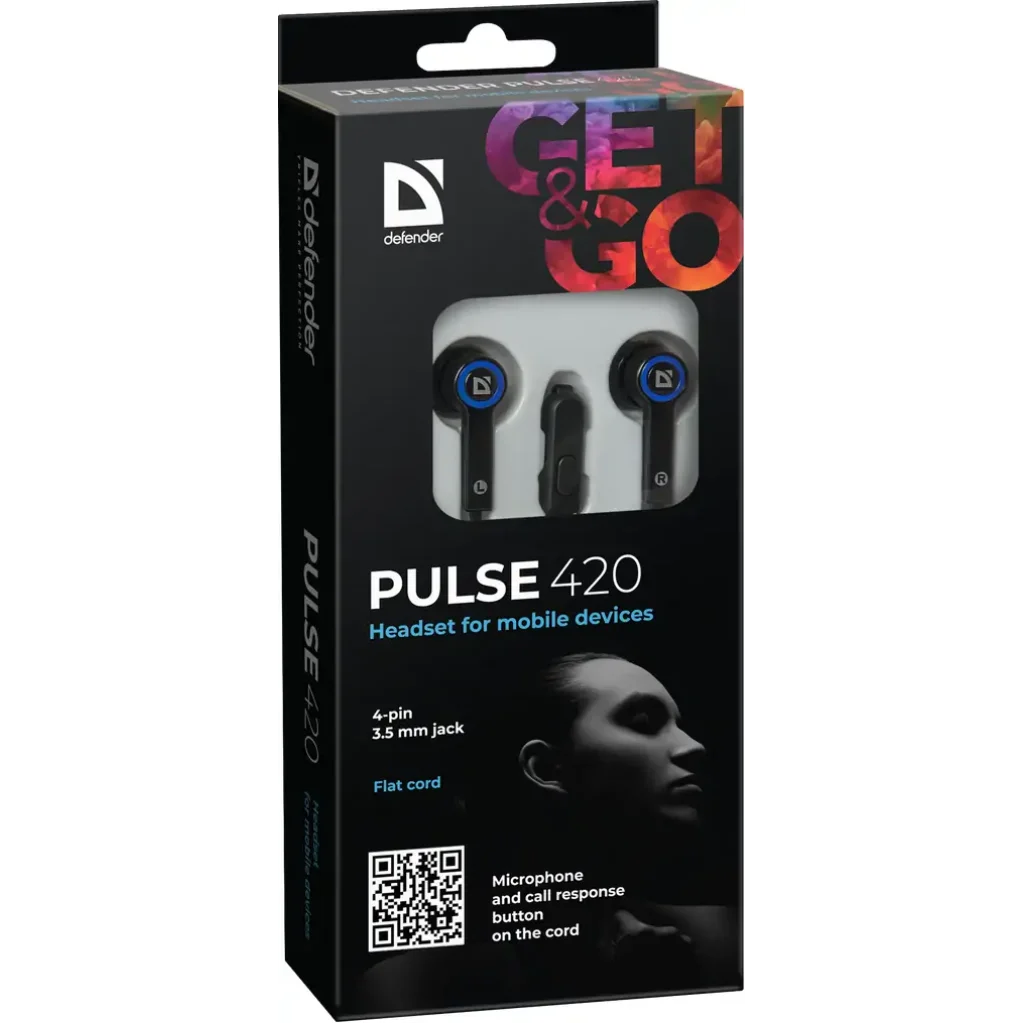 Навушники DEFENDER (63423) Pulse 420 Blue UA