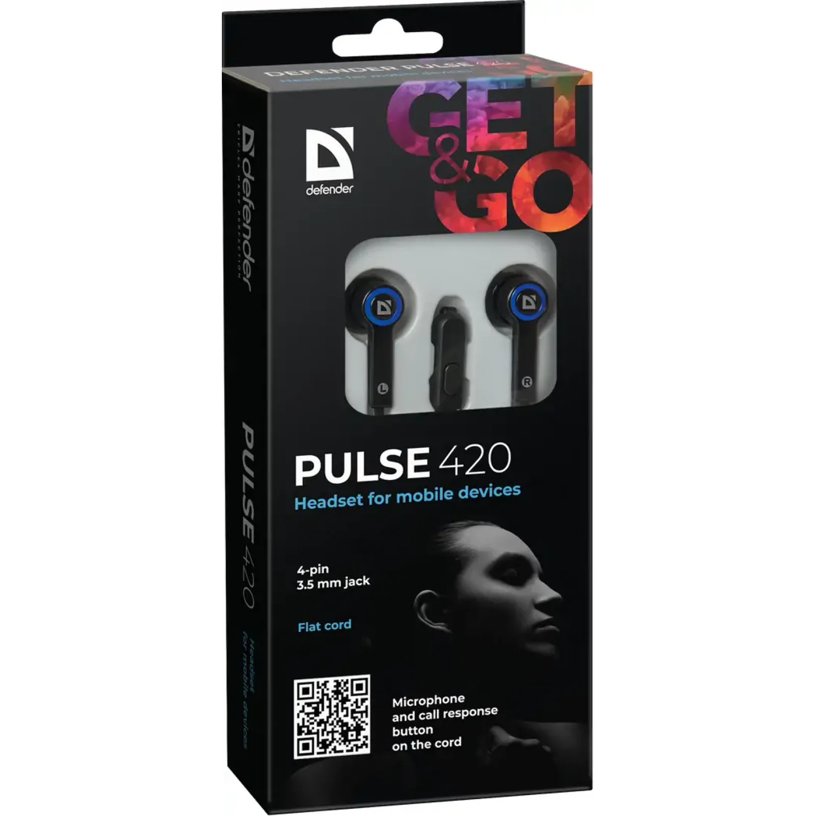 Наушники DEFENDER (63423) Pulse 420 Blue UA
