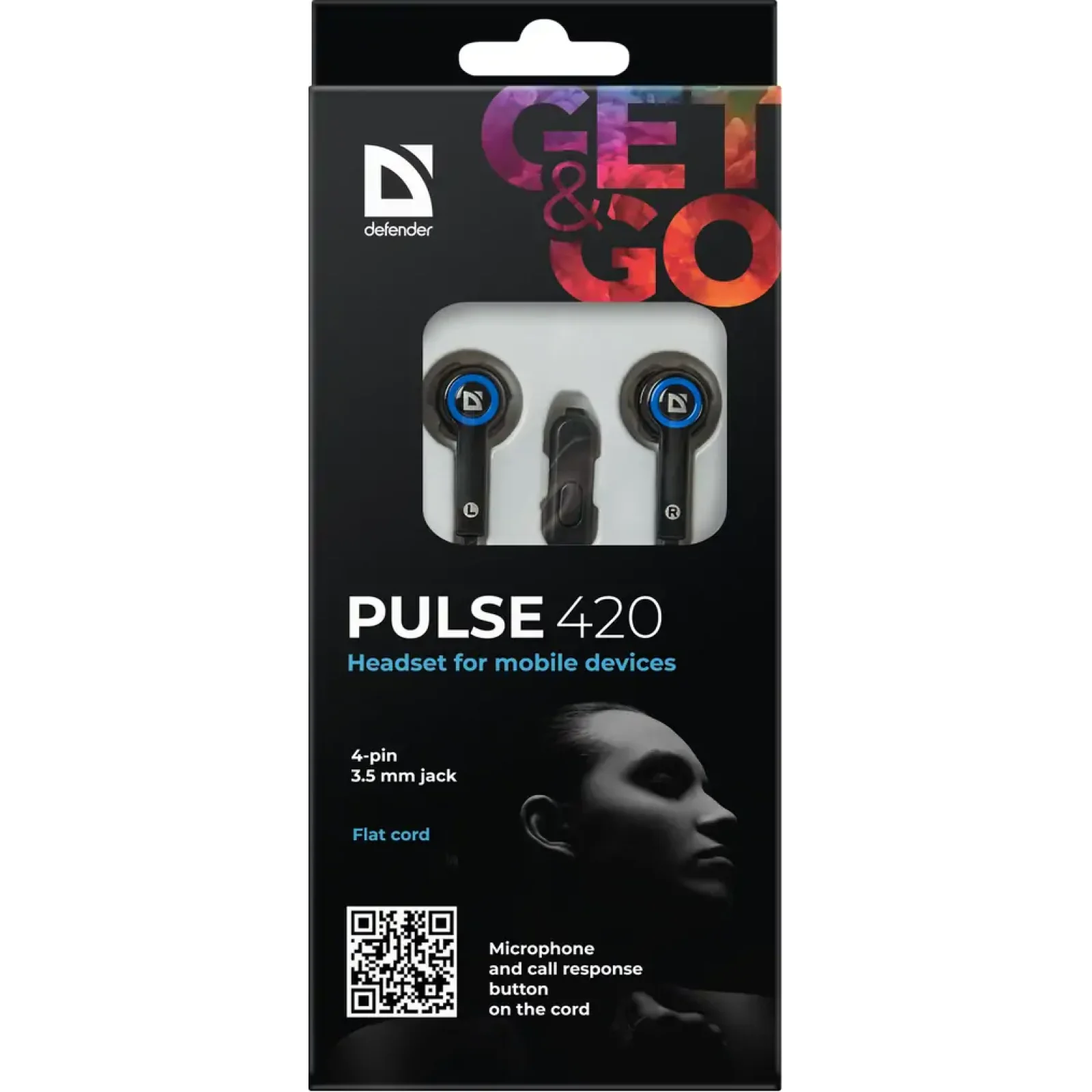 Наушники DEFENDER (63423) Pulse 420 Blue UA