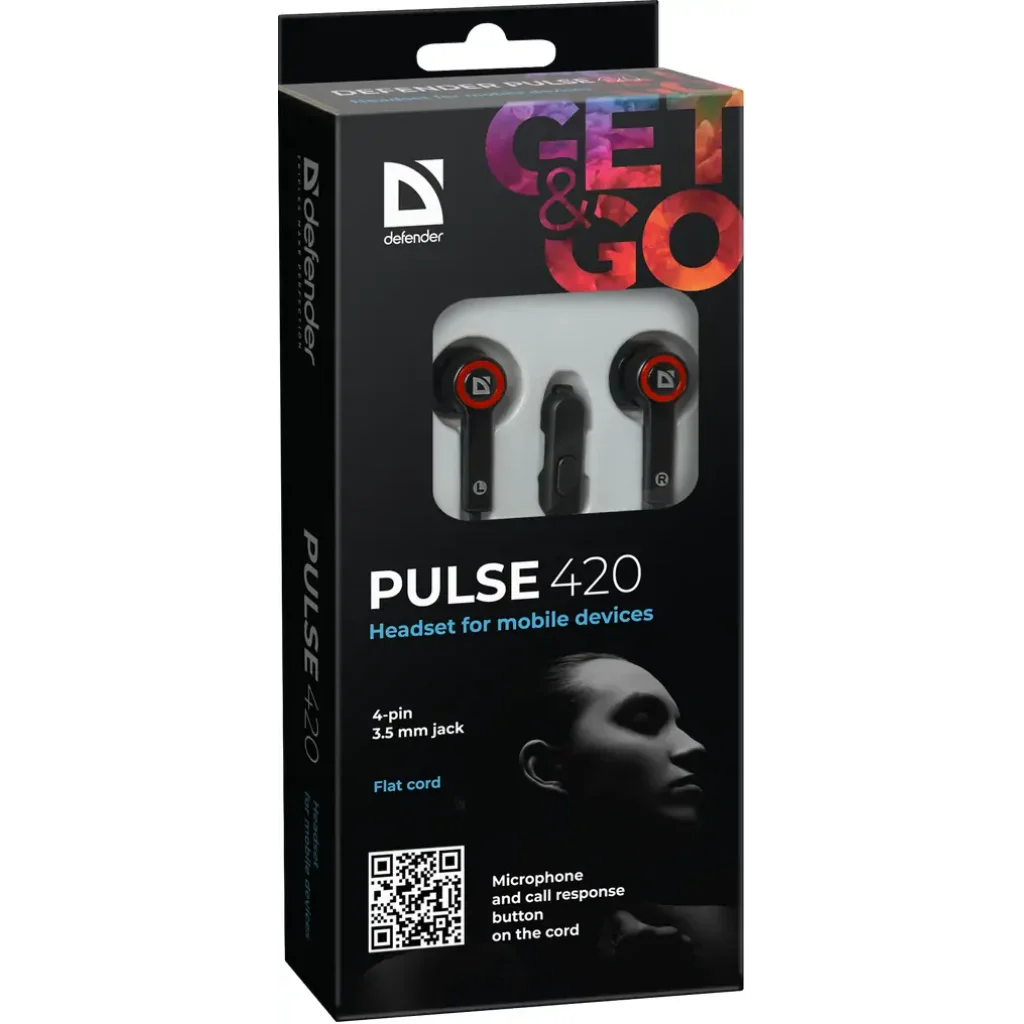 Навушники DEFENDER (63424) Pulse 420 red UA