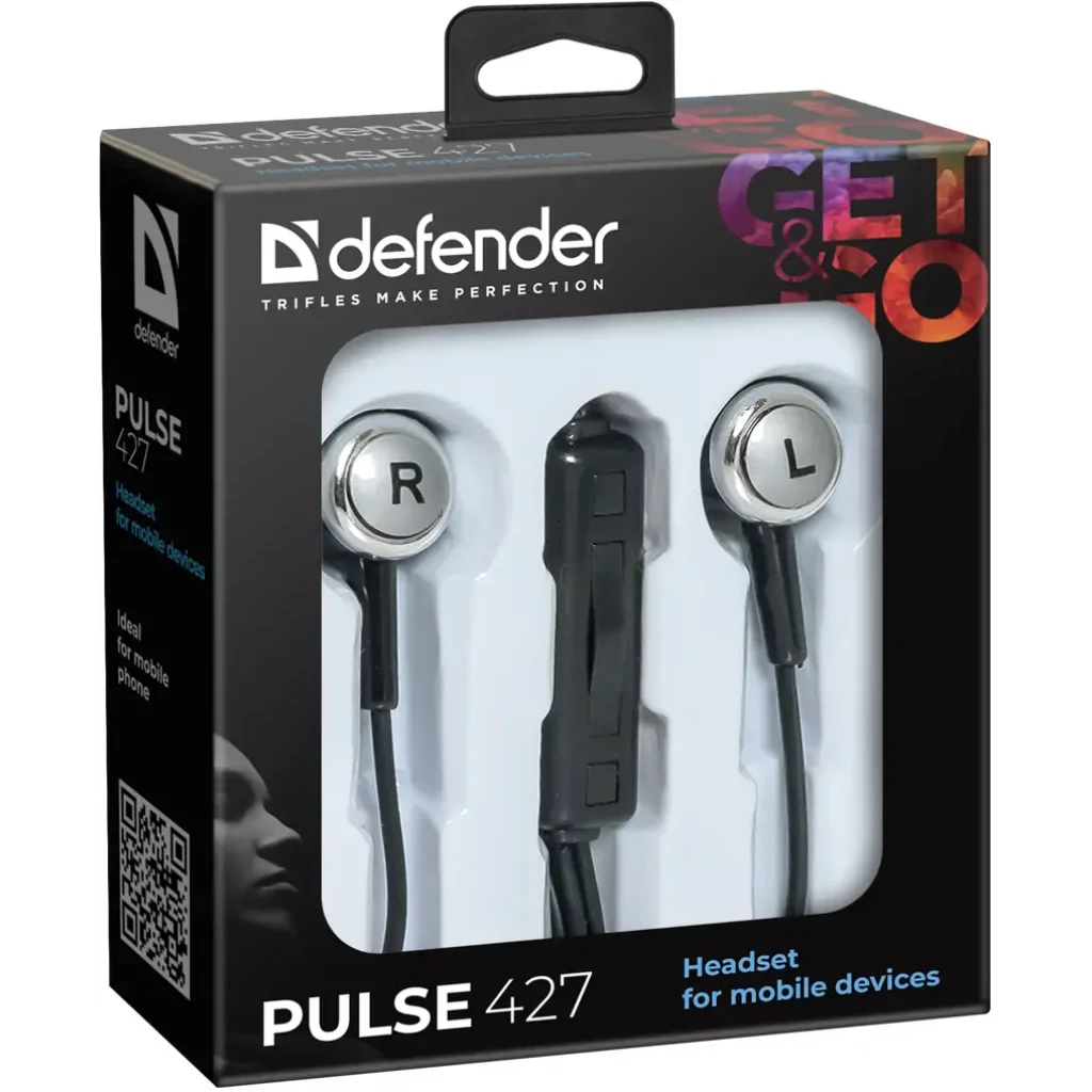 Навушники DEFENDER (63427) Pulse 427 Black/Silver UA