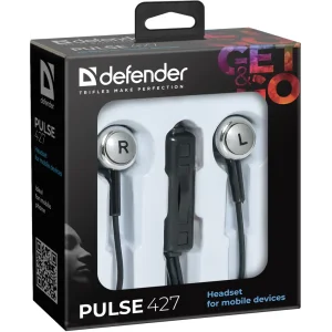 Навушники DEFENDER (63427) Pulse 427 Black/Silver UA