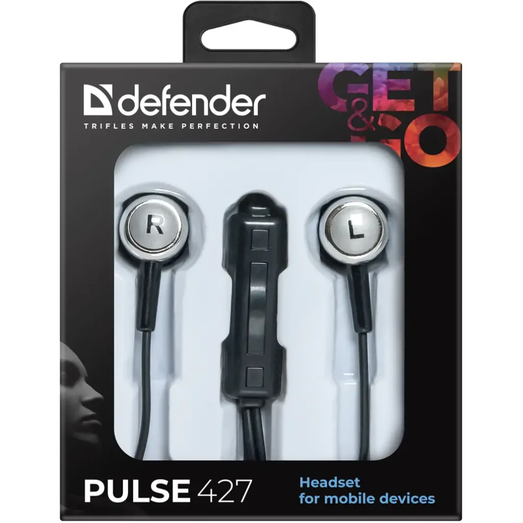 Навушники DEFENDER (63427) Pulse 427 Black/Silver UA