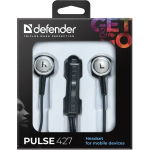 Навушники DEFENDER (63427) Pulse 427 Black/Silver UA