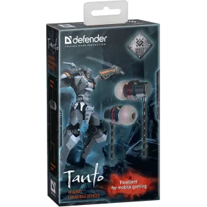 Наушники DEFENDER (64451) Tanto чёрный + серый 1.2 м UA