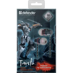 Наушники DEFENDER (64451) Tanto чёрный + серый 1.2 м UA