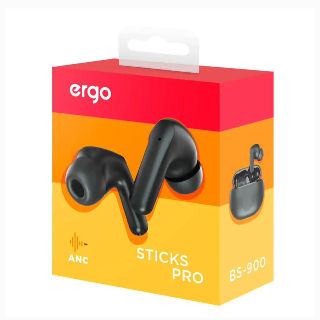 Навушники ERGO BS-900 Sticks Pro Чорний UA
