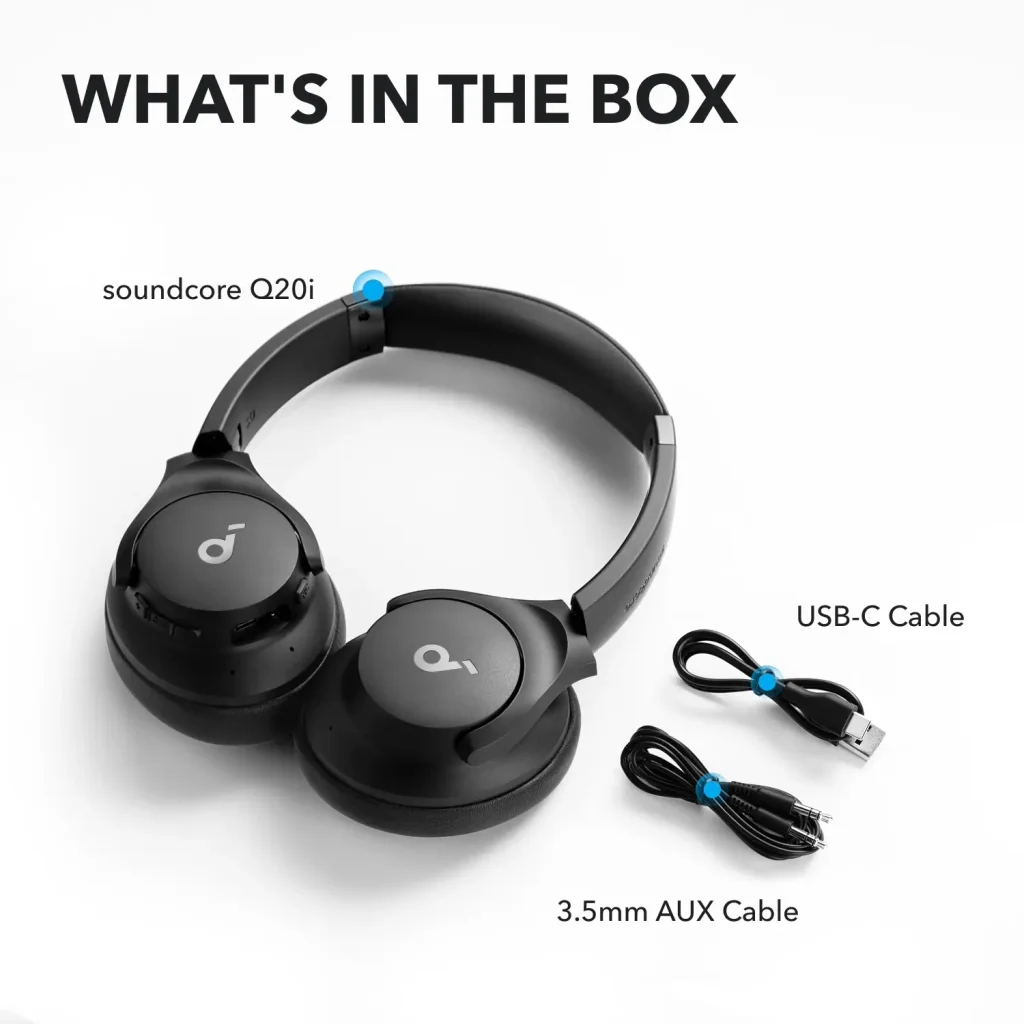 Навушники ANKER SoundCore Q20i Black (A3004G11) UA
