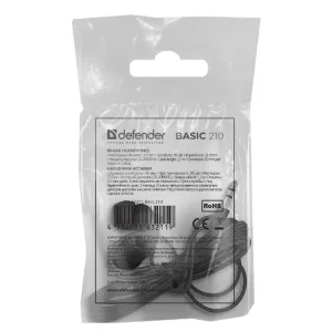 Навушники DEFENDER (63211) Basic 210 чорний UA