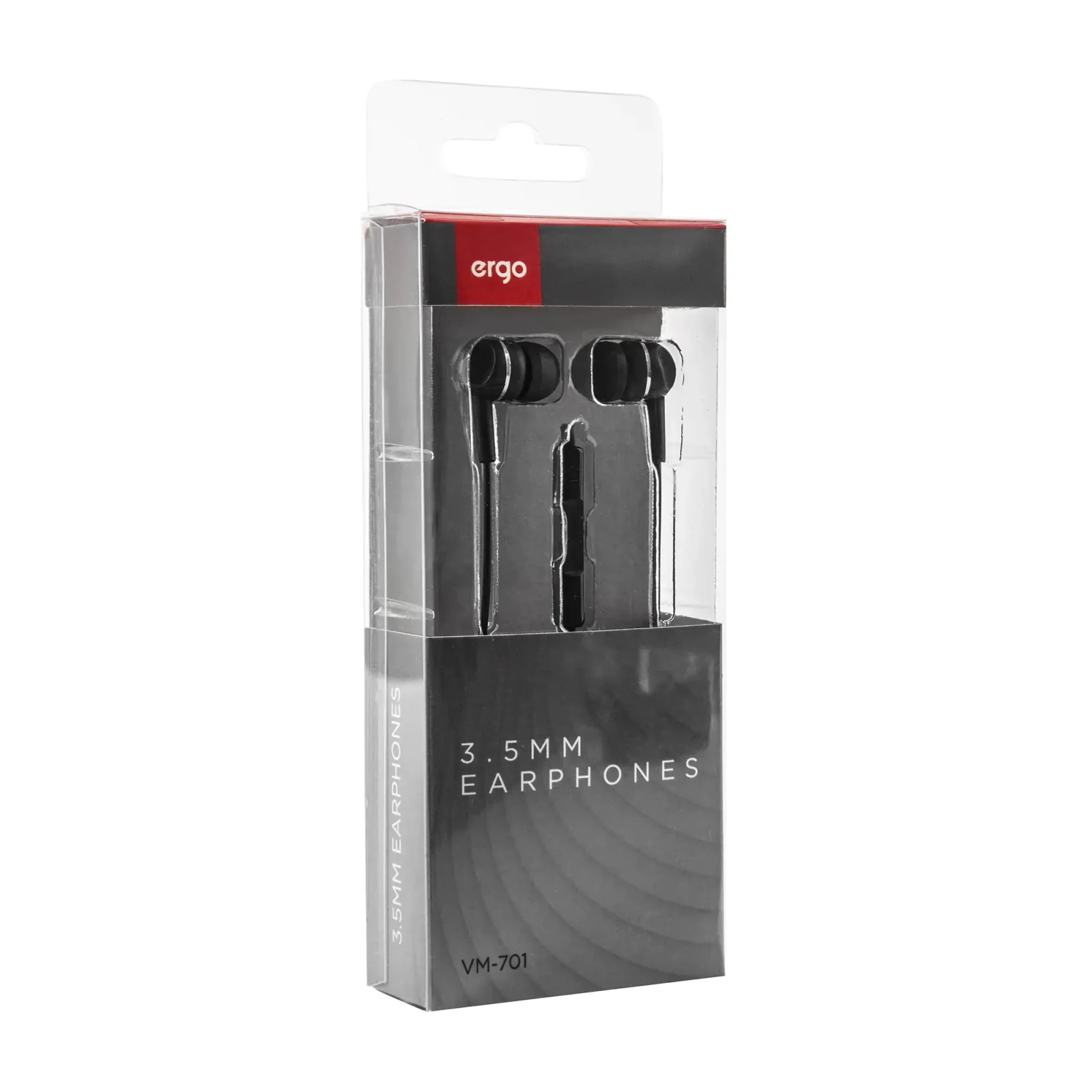 Навушники ERGO VM-701 3.5mm Earphones Чорний UA