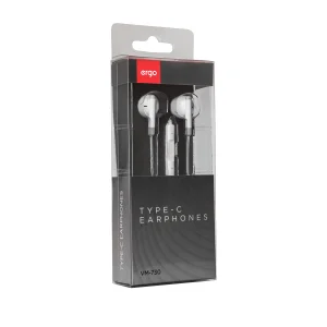Навушники ERGO VM-730 Type-C Earphones Білий UA
