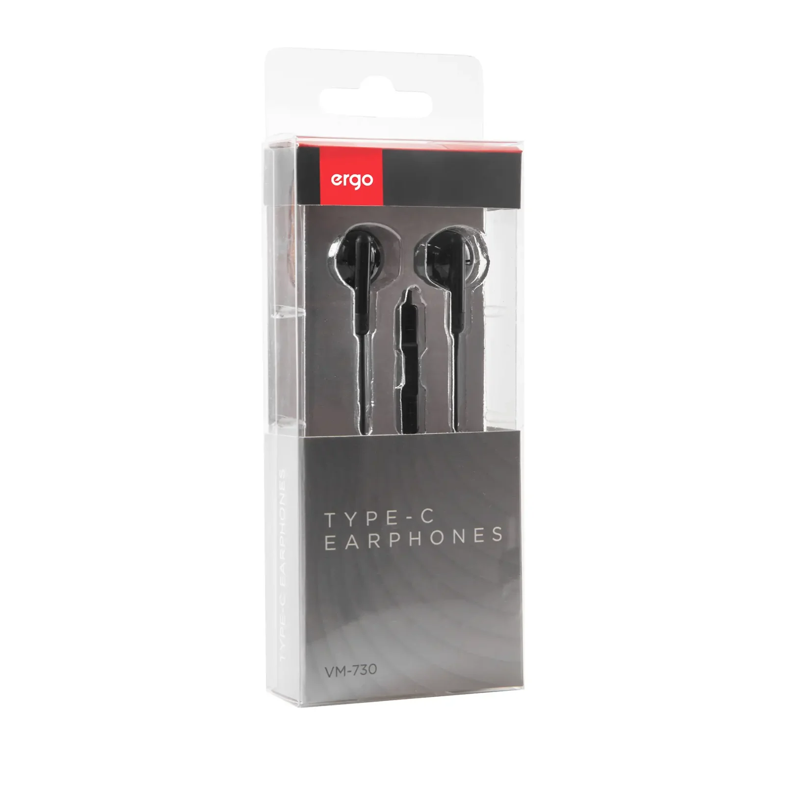 Навушники ERGO VM-730 Type-C Earphones Чорний UA