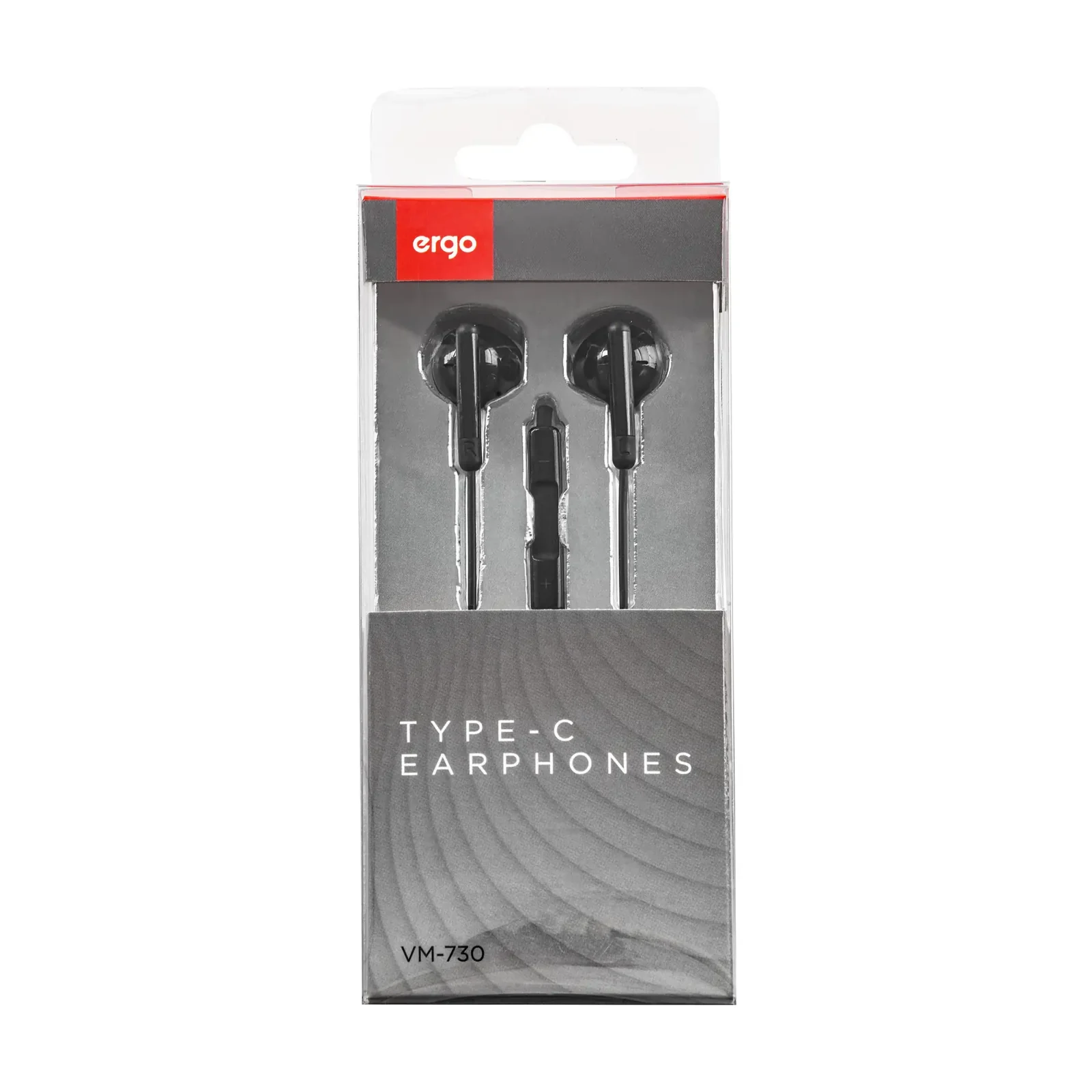 Навушники ERGO VM-730 Type-C Earphones Чорний UA