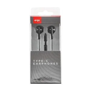 Навушники ERGO VM-730 Type-C Earphones Чорний UA