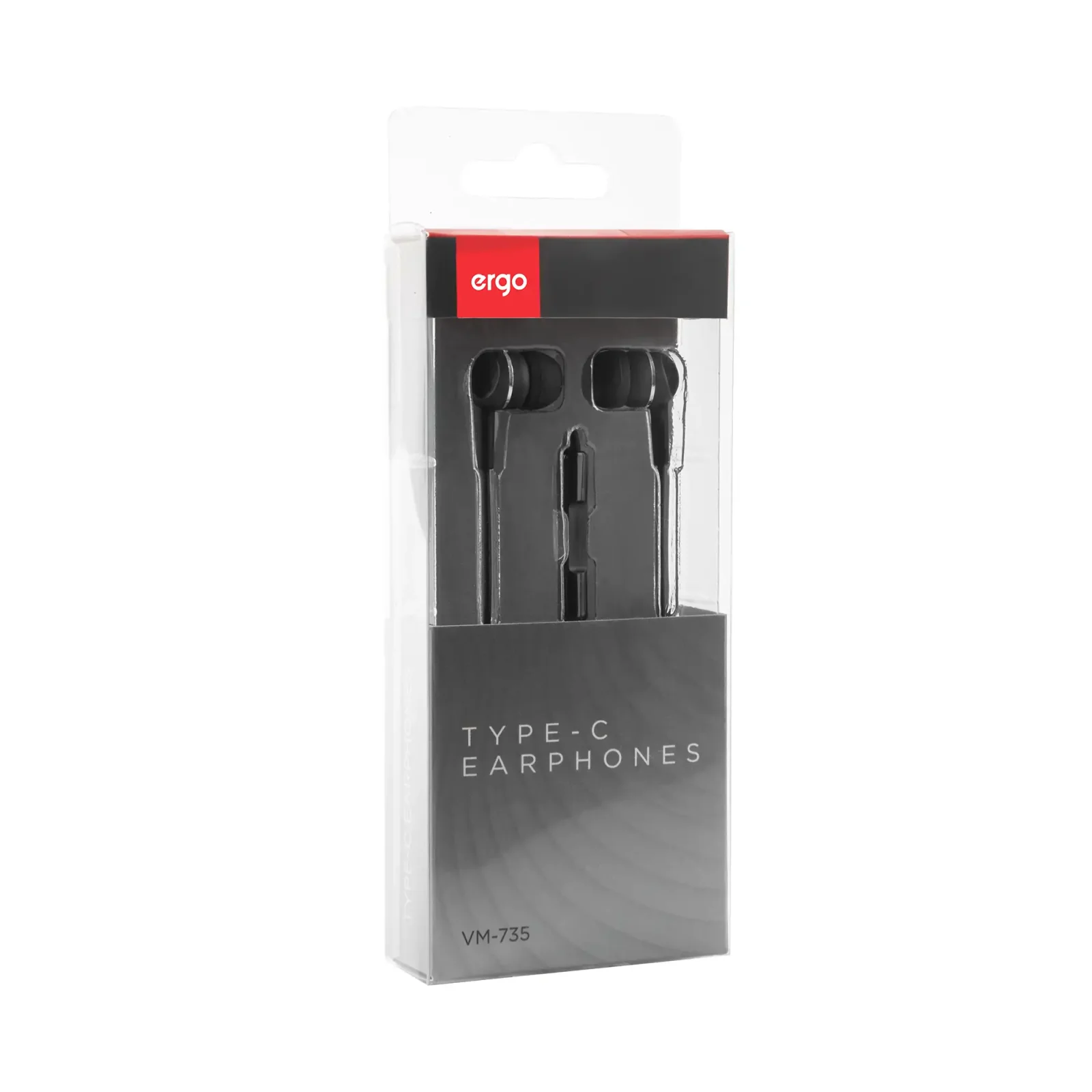 Наушники ERGO VM-735 Type-C Earphones Черный UA