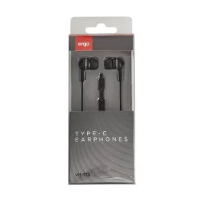 Навушники ERGO VM-735 Type-C Earphones Чорний UA