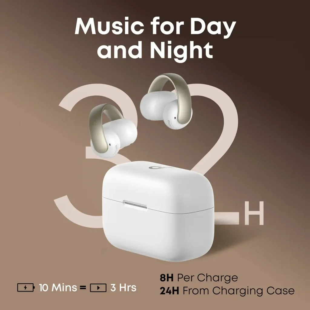 Гарнітура Anker SoundCore AeroClip White (A3388G21) UA