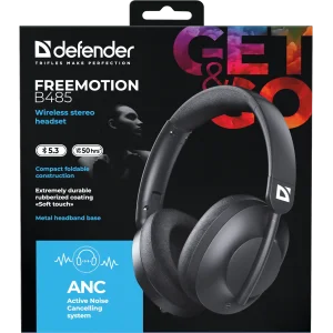 Навушники DEFENDER (63485) FreeMotion B485 Bluetooth ANC Black UA