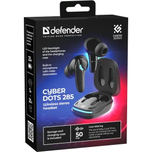 Навушники Defender CyberDots 285 TWS Bluetooth Black (63285) UA